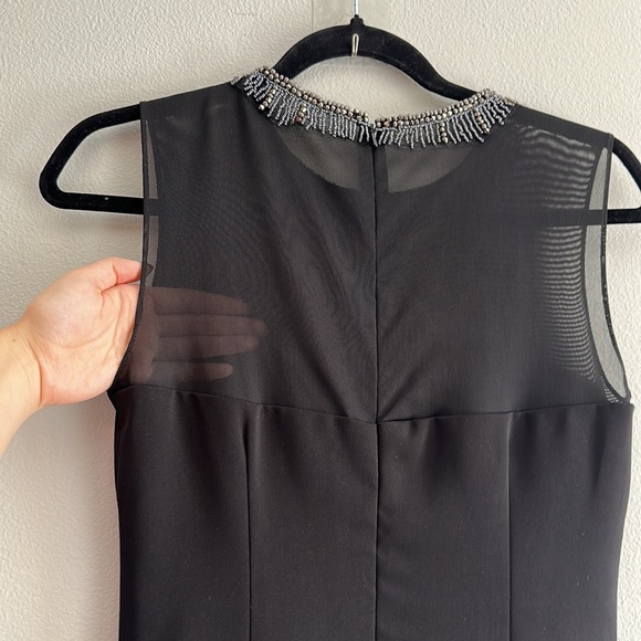 Carmen Marc Valvo Infusion Sequenced Black Formal Dress - Picture 9 of 12